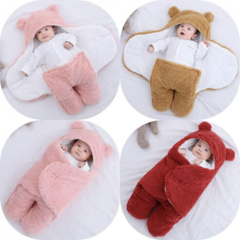 Cute Baby Hoodie Blanket