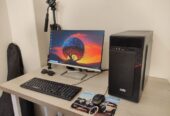 Used Desktop Computer with 22″ HP Monitor