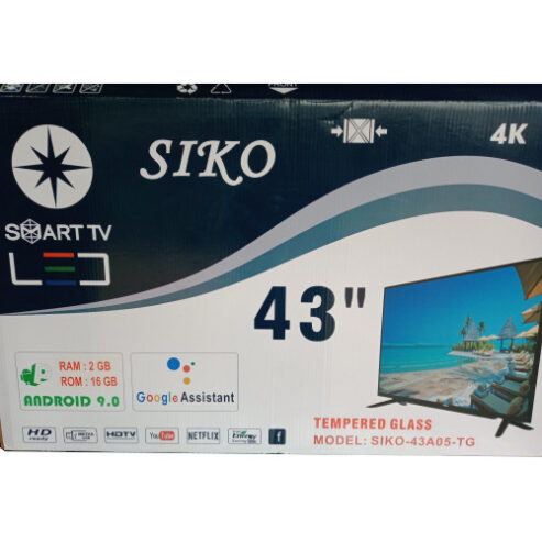 SIKO  43″ 4K Double Glass Smart TV
