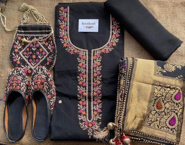 Pure Chanderi Kurti Set