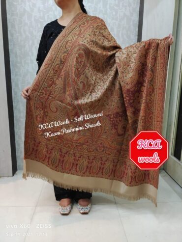 Wool Self Weaved Kashmiri Shawls