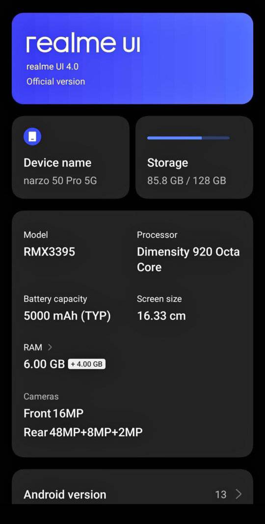 Narzo 50 pro 5g (Used Phone)