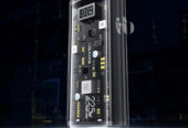 USAMS US-CD189 PD+QC 22.5W Transparent 9000 mAh Power Bank.