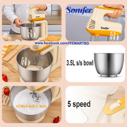 Sonifer Stand Mixer SF-7029 ( 3.5L) 5 speeds automatic electric mixer