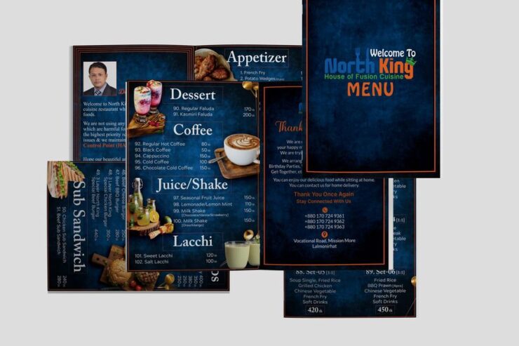 Menu Book Design Template