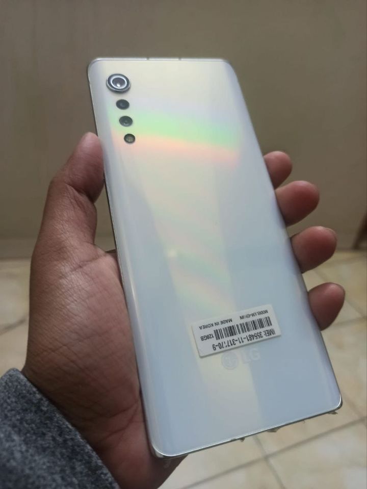 LG Velvet 5g Aurora Silver color
