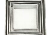 Square Shape Cake Mold Set-4 Pieces