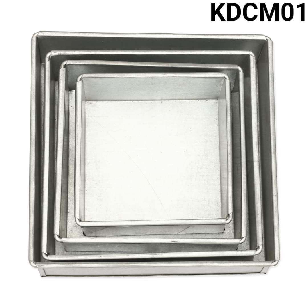 Square Shape Cake Mold Set-4 Pieces