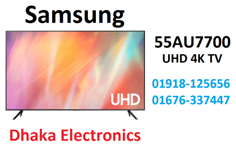 55 inch Samsung AU7700 Crystal 4K HDR Voice Control Smart TV
