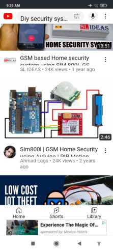 AUTOMATED SECURITY SYSTEM USING GSM MODULES