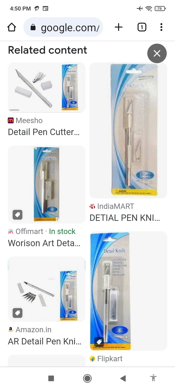 PEN CLUTTER KNIFE SET