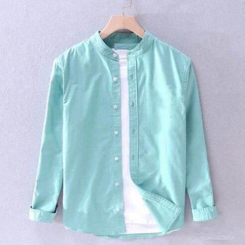 Oxford Cotton Ben Collar Full Sleeve Shirt