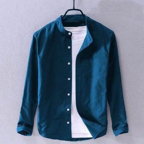 Oxford Cotton Ben Collar Full Sleeve Shirt