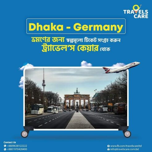 Dhaka to Germany Flight Booking 2024