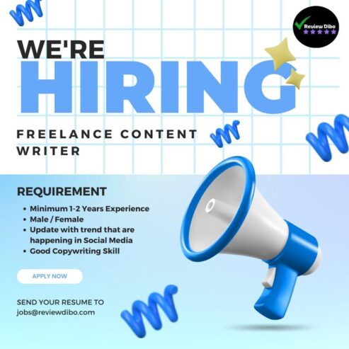 Freelance Content Writer Job (Contractual)