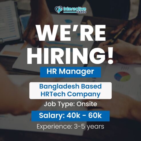 HR Manager Job BD