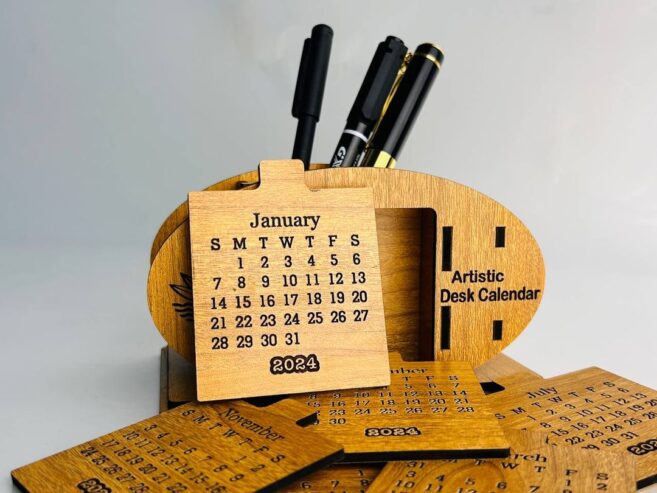 Get 10% Discount on Wooden Desk Calendar 
