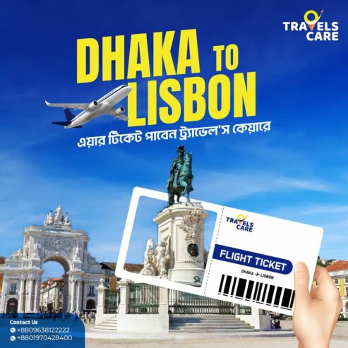 Dhaka to Lisbon Flight Ticket Booking