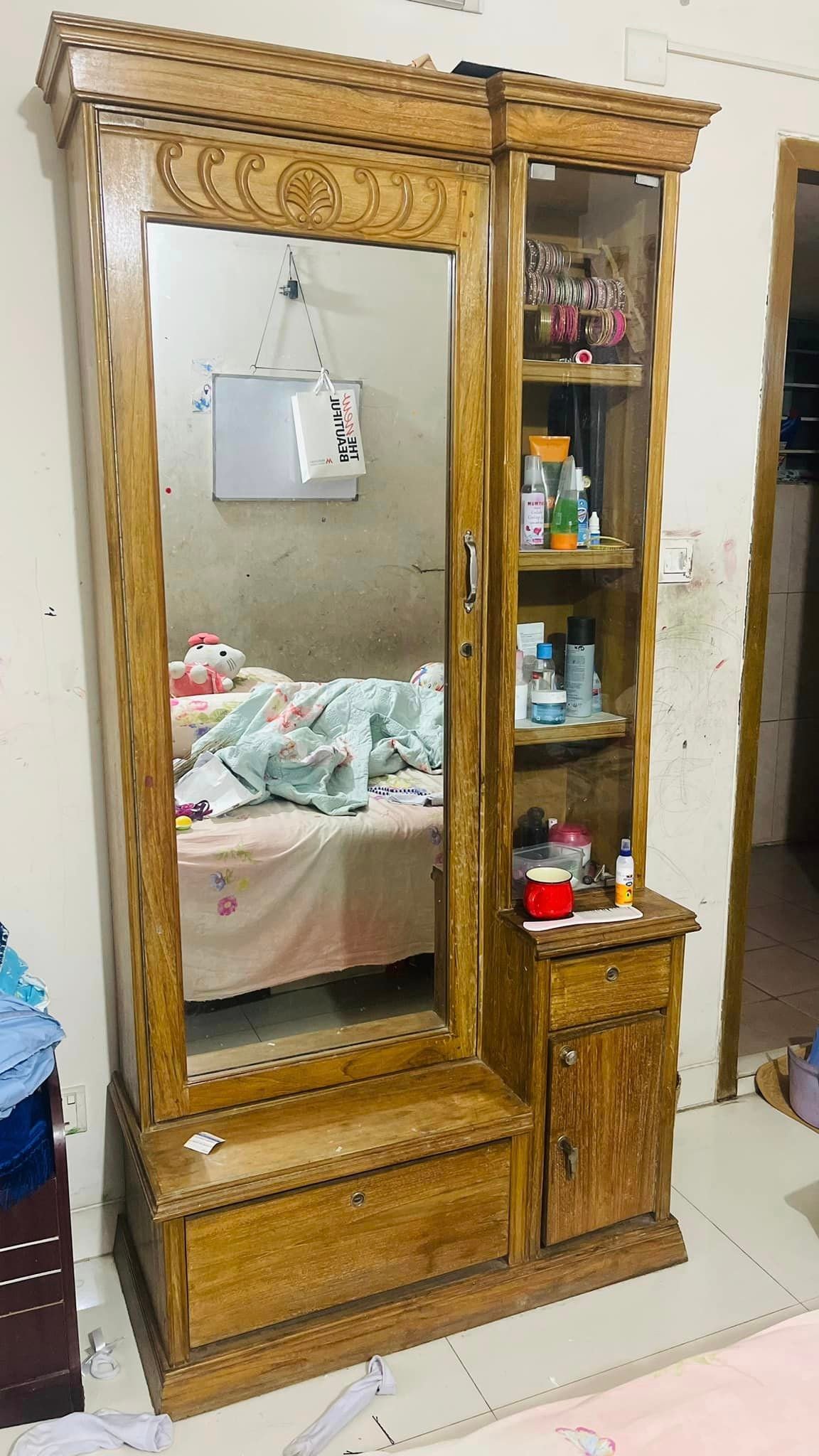 Used Wooden Furniture sale Urgent at Bashundhara R/A