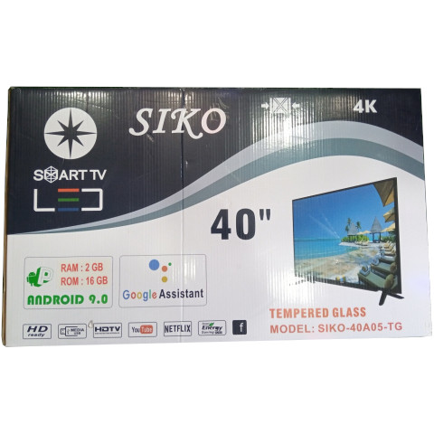 Siko 40A05-TG 40″ Tempered Glass Smart TV