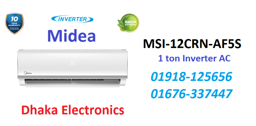 1 Ton Midea MSI-12CRN-AF5S INVERTER AC