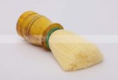 Wooden Handle White Bristle Shaving Brush For Men