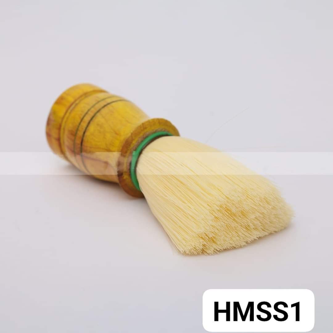 Wooden Handle White Bristle Shaving Brush For Men