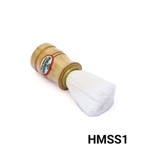 Wooden Handle White Bristle Shaving Brush For Men