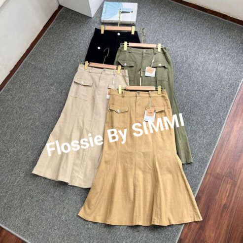 Stylish Gabardine Skirt