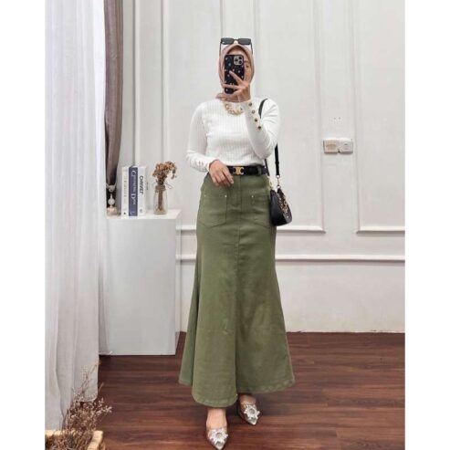 Stylish Gabardine Skirt