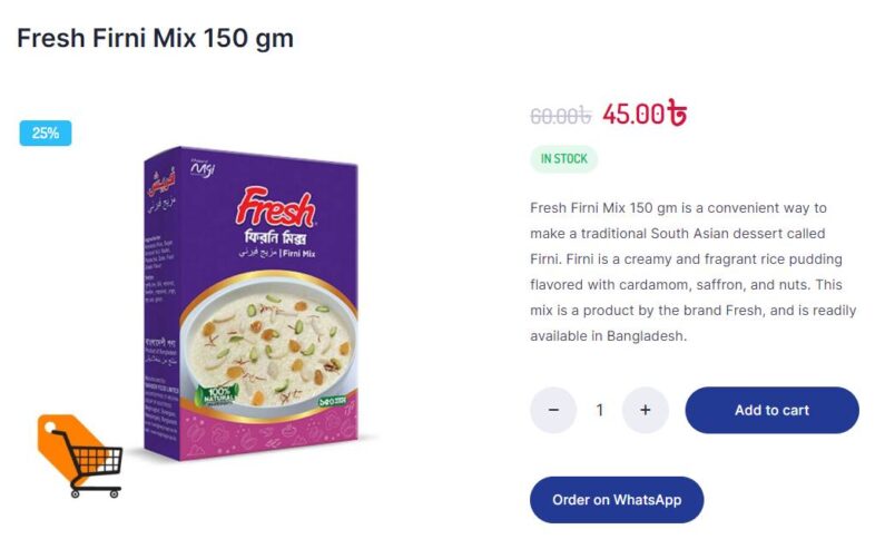 Special Discount On Fresh Firni Mix
