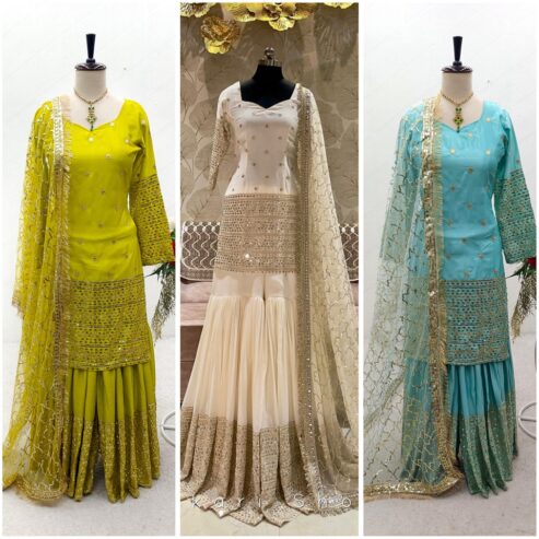 New Designer Sharara Dress