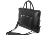 Black Leather Laptop Bag For sale