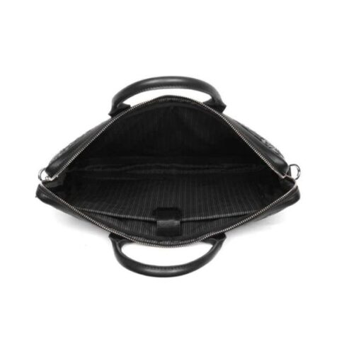 Black Leather Laptop Bag For sale