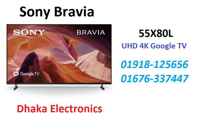 SONY BRAVIA ANDROID GOOGLE TV 55 inch X80L UHD 4K