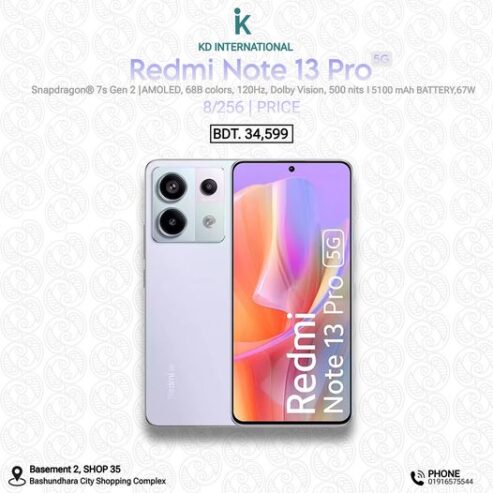 Redmi Note 13 Pro 5G New in Dhaka