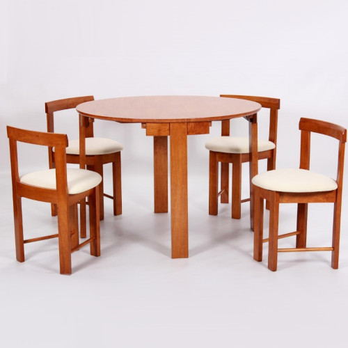 Round Dining Table with Four Chair D05 for sale