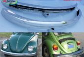 Volkswagen Beetle bumper type (1968-1974) by stainless steel (VW Käfer Stoßfänger satz)