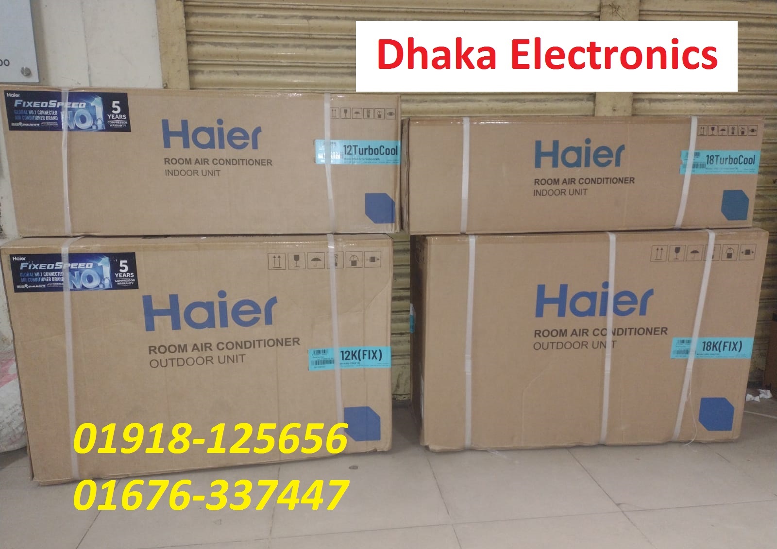 Non Inverter Split Haier Ac 1.5 Ton (HSU-18TurboCool)