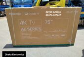 Hisense 4K Google TV 75A6F3 75 inch UHD  Price BD Official