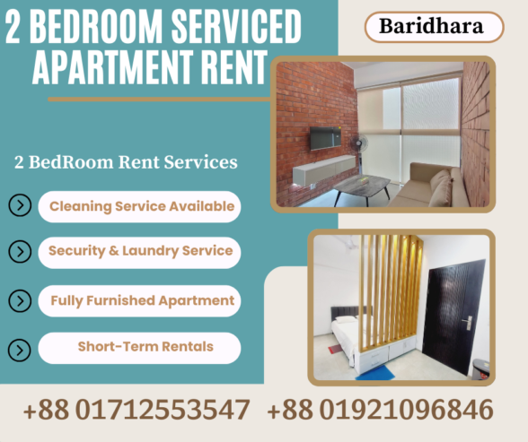 Rent Luxurious 2 Bedroom Serviced Apartment