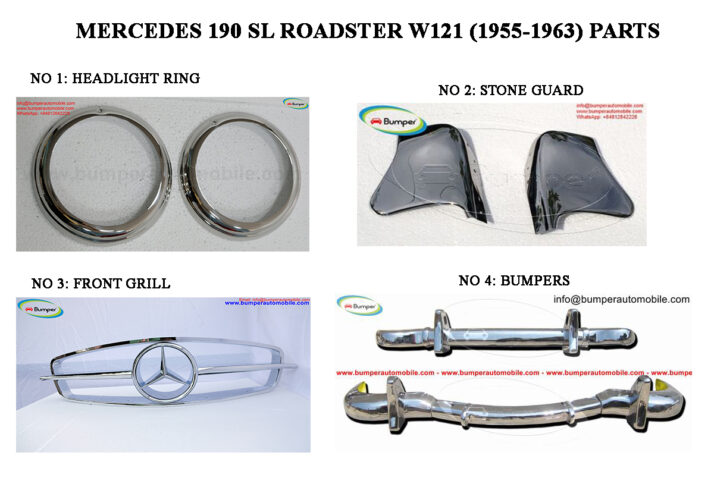 Mercedes Roadster W121 (1955-1963) bumper