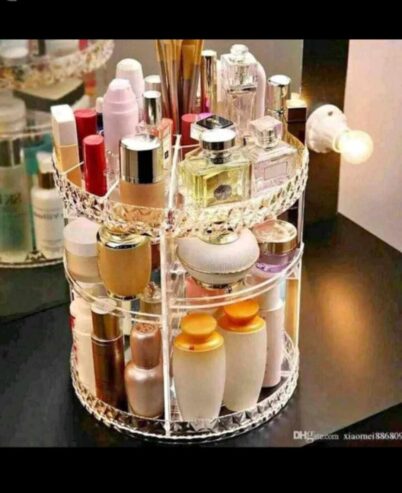 360° rotation makeup organizer