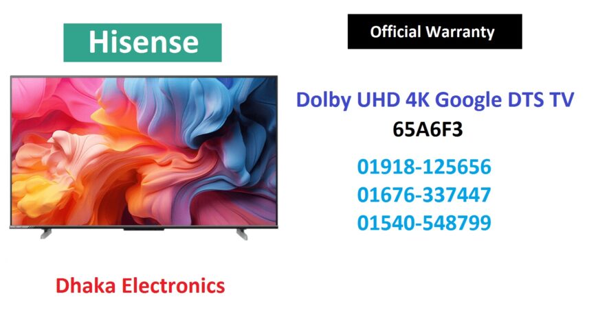 Hisense 65 inch 4K Google DTS TV Official