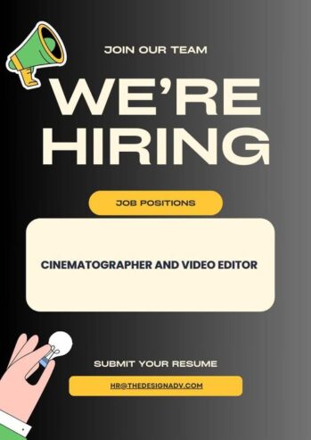 Cinematographer and Video Editor Job