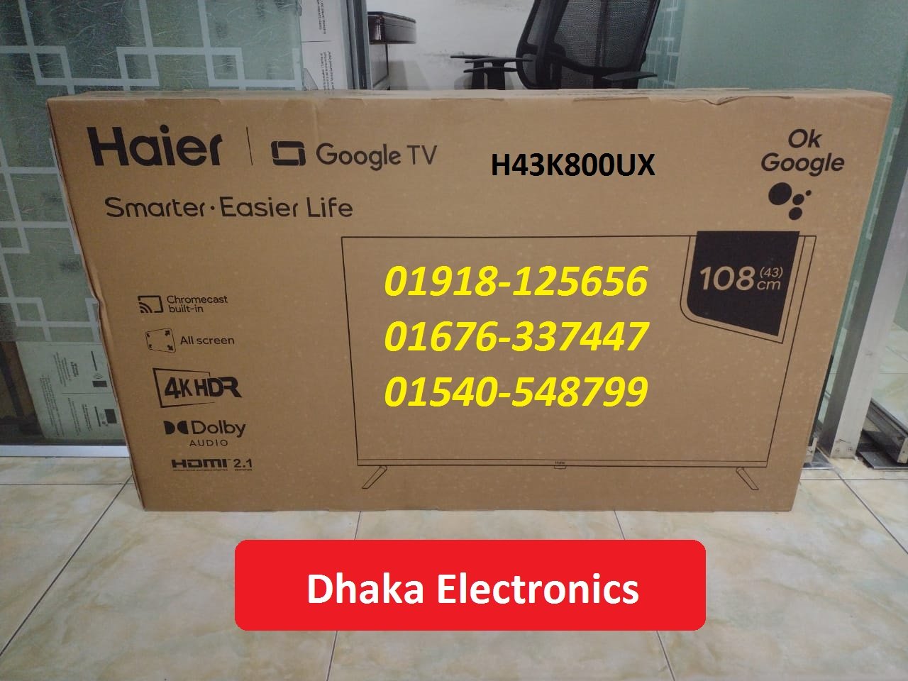 HDR 4K Google Android TV Haier