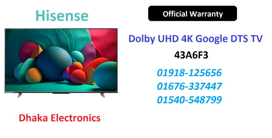 Hisense 43 inch 4K Google DTS TV Official