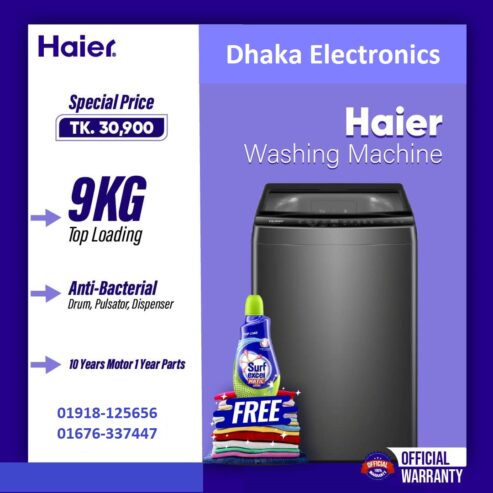 9 Kg Haier Automatic Washing Machine