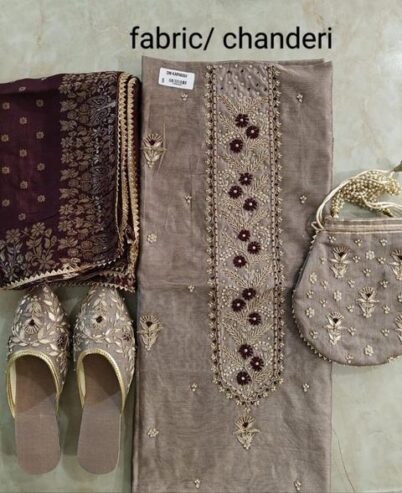 Chanderi Kurta Suit Set