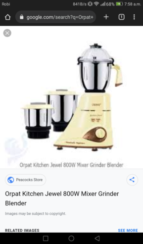 ORPAT Mixer Grinder- 800W